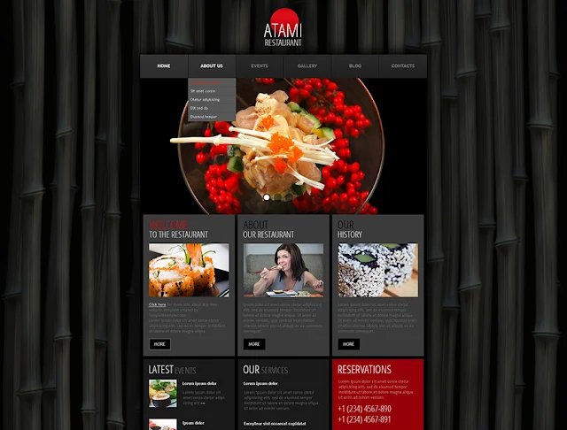 Free WordPress Theme - Restaurant