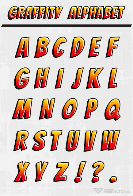 Graffiti Alphabet Icons for Web & Mobile For Free Download: Freebies
